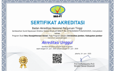 Jember University’s Social Welfare Science Program Achieves “Excellent” Accreditation